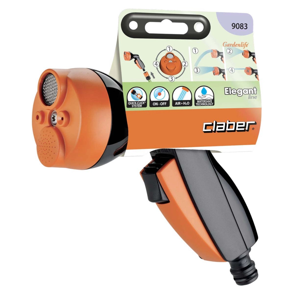IDROPISTOLA A LANCIA ELEGANT MULTIFUNZIONE IN BLISTER 9083 - 2 blister CLABER