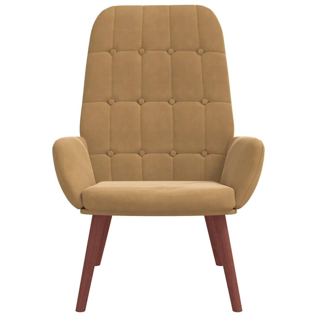 Poltrona Relax Marrone in Velluto 4102640