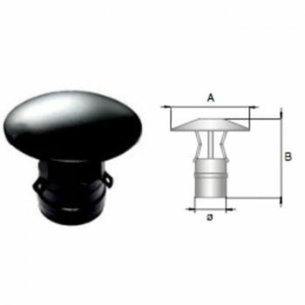 Cappello cinese femmina inox ner o d.100 b09gxs5fcz