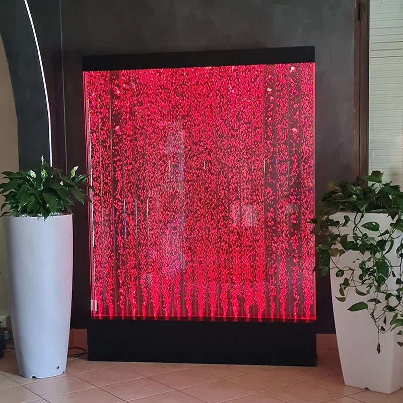 Fontana da interno perlage corallo grande con bolle e luci led