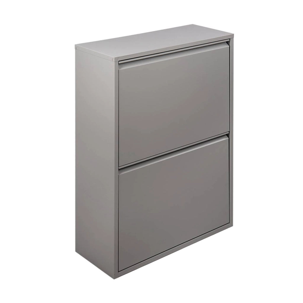 Contenitore per Rifiuti Anukhatun, Pattumiera Capacità 72 (18 per Secchio), 60x25x93h cm Grigio
