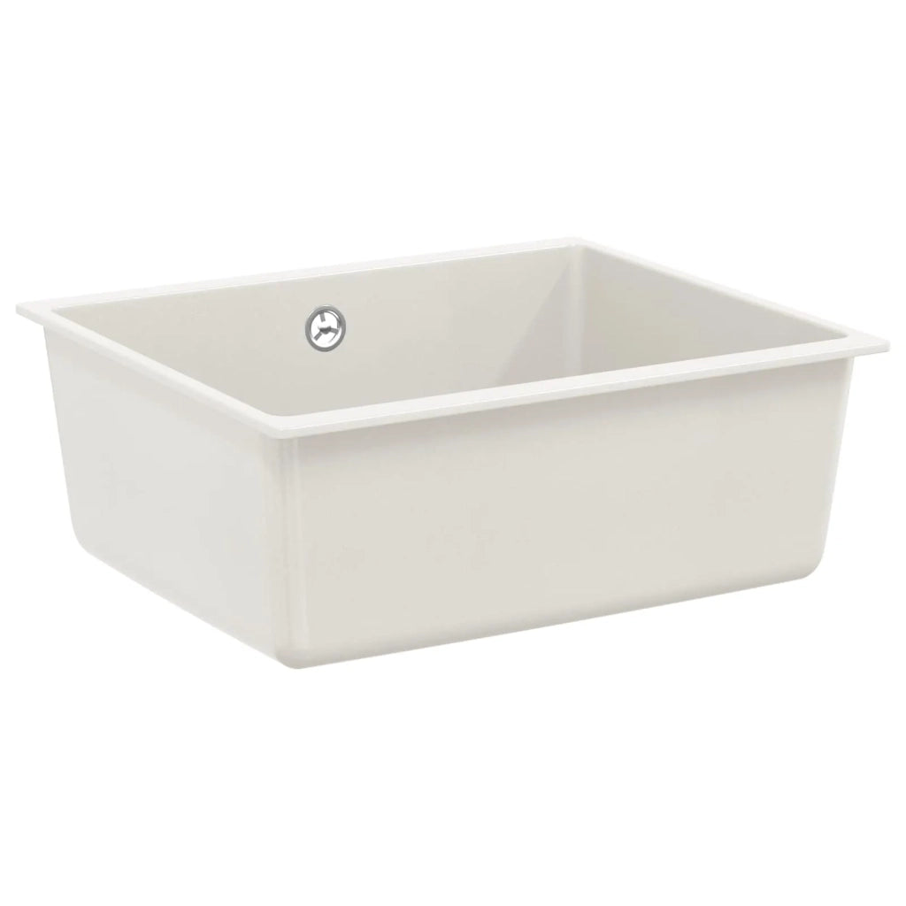 Lavello Bianco 530 x 460 mm 80% Quarzo e 20% Resina CFW8545566