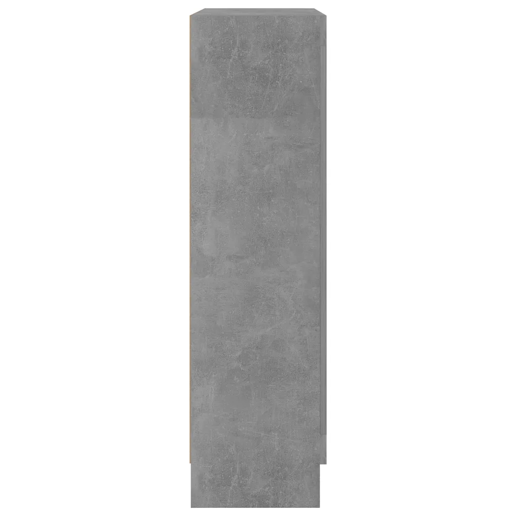 Armadietto Vetrina Grigio Cemento 82,5x30,5x115 cm Multistrato CFW8499560