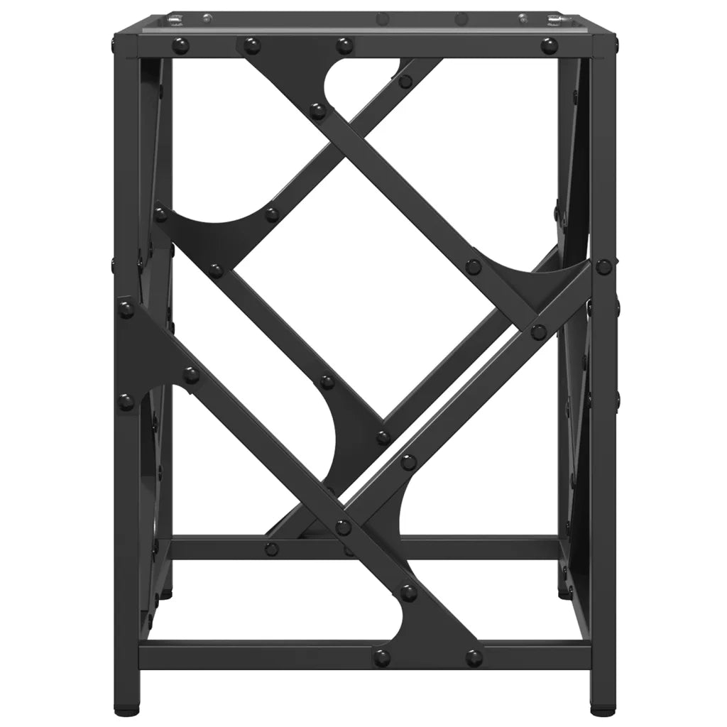 Tavolino salotto | Tavolino da caff¨¨ | Tavolino da Soggiorno con Piano Vetro Trasparente 30x30x41cm Acciaio