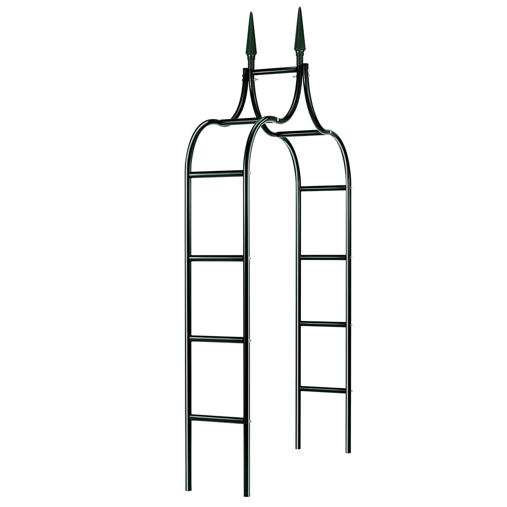 Arco da Giardino Supporto per Rose e Piante Rampicanti in Metallo Altezza 240 cm