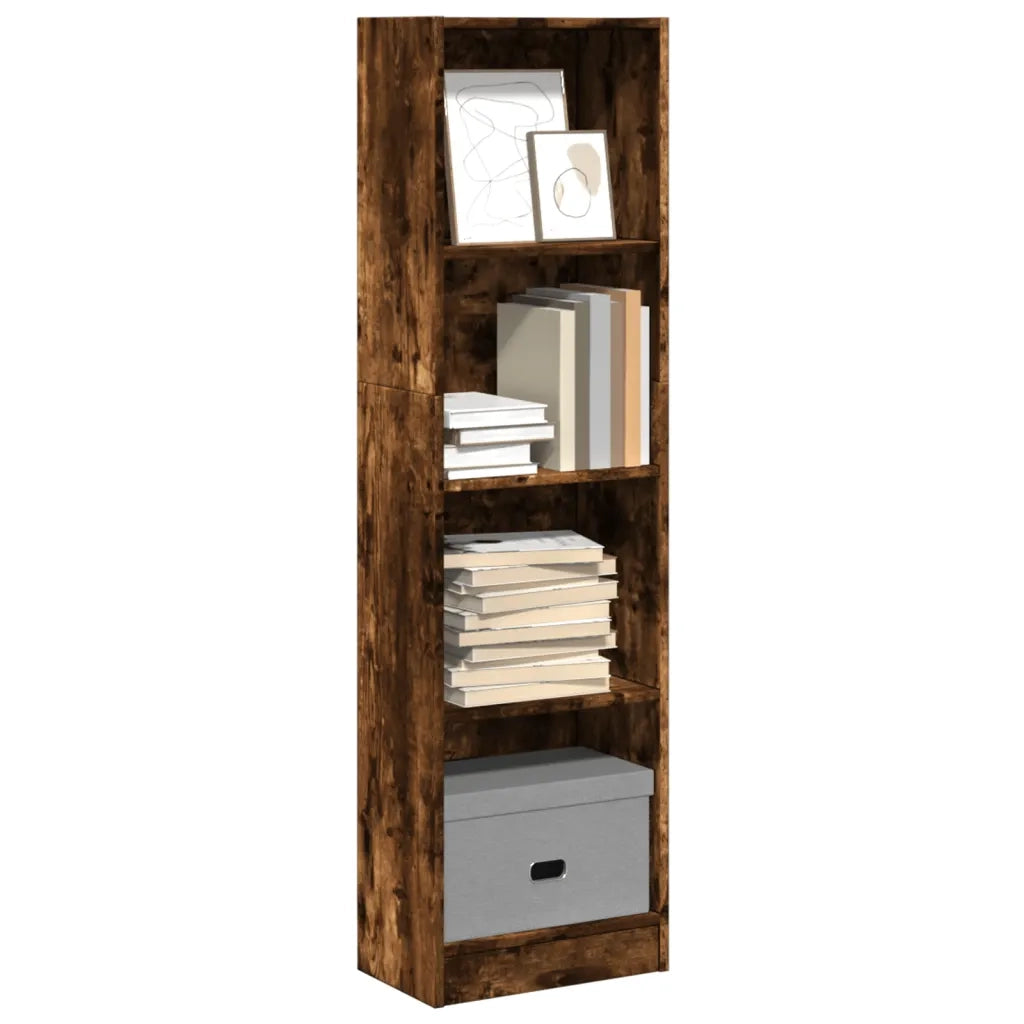 Libreria Rovere Fumo 40x24x143 cm in Truciolato 857787