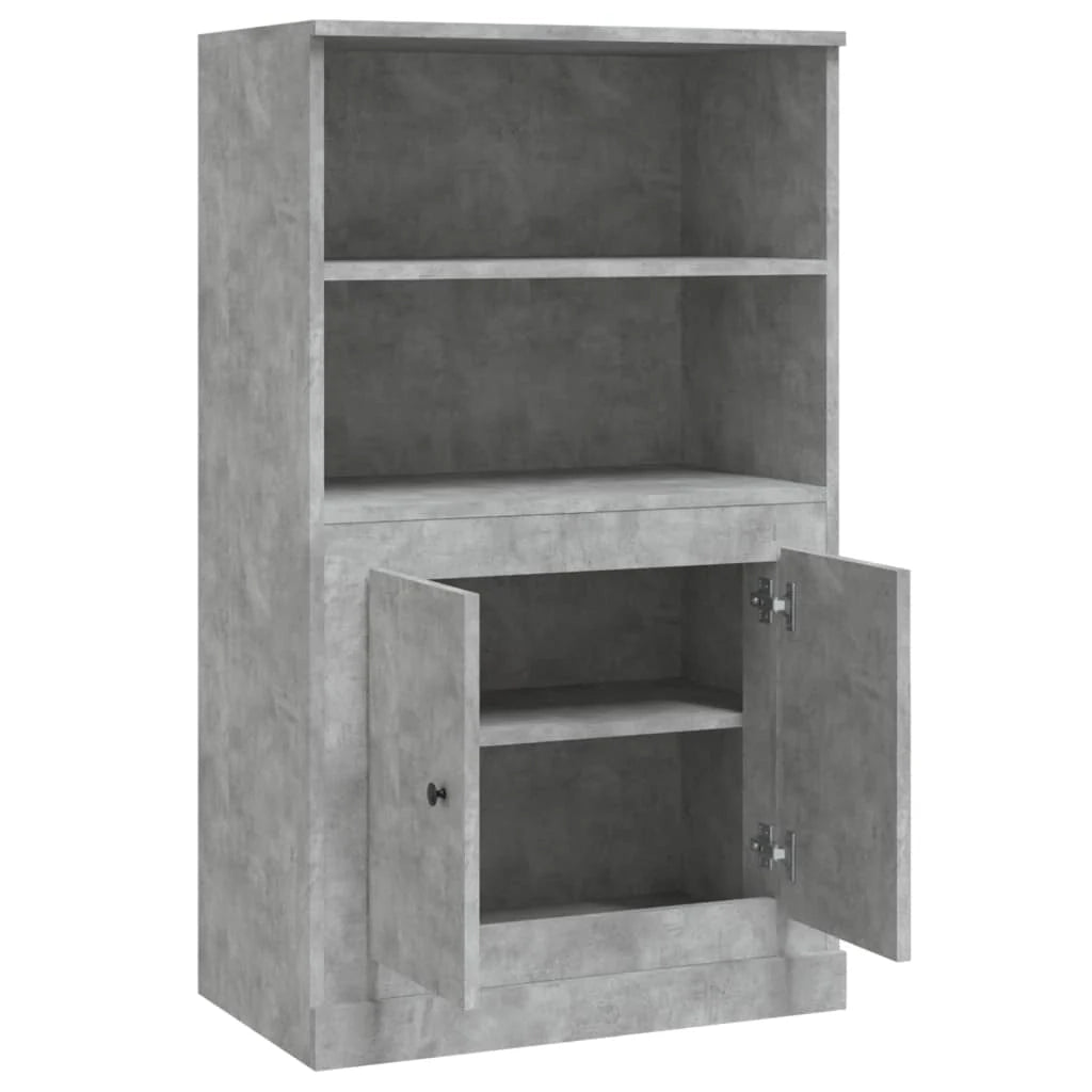 Buffet credenza cassettiera mobiletto mobile contenitore organizer per cucina soggiorno salotto alto 60 x 35,5 x 103,5 cm legno ingegnerizzato grigio 02_0034454