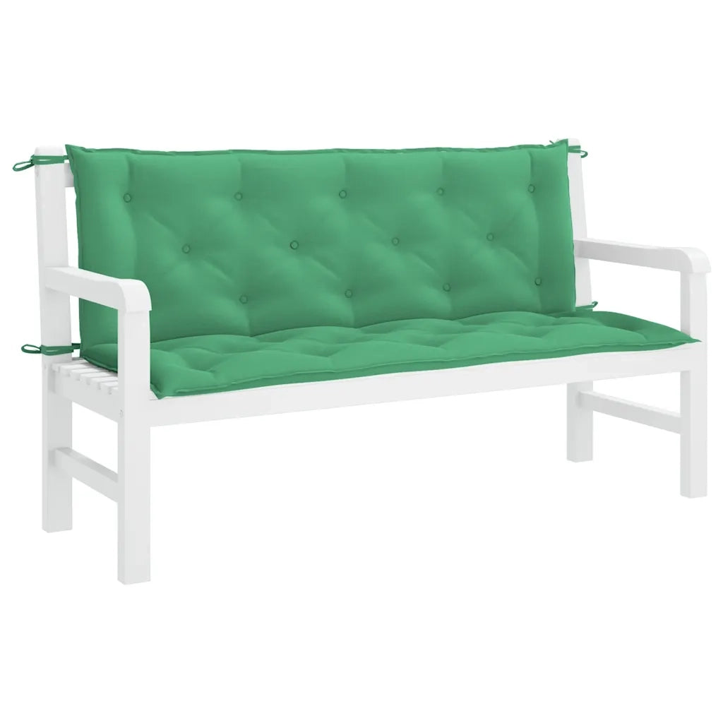 Cuscino per Panca Verde 150x(50+50)x7cm in Tessuto Oxford