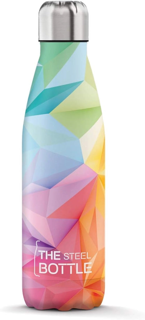 The Steel Bottle Bottiglia termica in Acciaio Inox Capacità 500 ml Chiusura Ermetica - Geometric Color