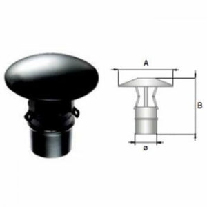 Cappello cinese maschio inox ner o d.100