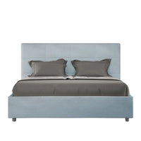 Letto Matrimoniale 160x210 cm Senza Rete Mika Azzurro