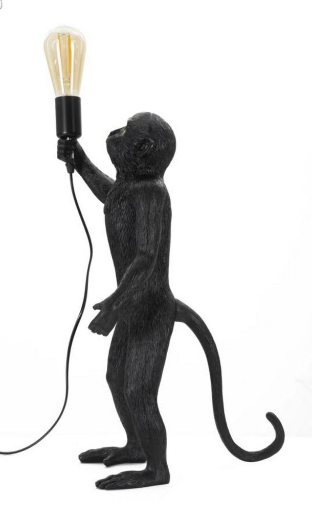 Lampada da tavolo Piet, Luce da scrivania, Luminaria da ufficio, Lampada da lavoro, 26x34 h55 cm, Nero