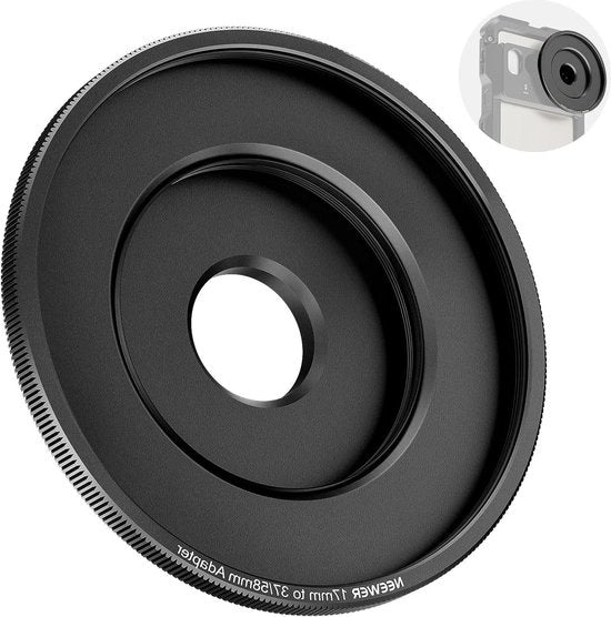 Adattatore per filtri per iPhone 16 15 Pro Max S24 Ultra - Compatibile con Beastgrip lenti 37mm e filtri 58mm - Adatto per 17mm fino a 37mm e 58mm - Registrazione video PA062.
