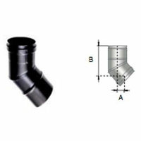 Curva 45 inox nero d.080 b08wymt 3pf