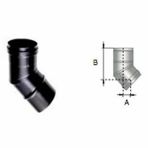 Curva 45 inox nero d.080 b08wymt 3pf