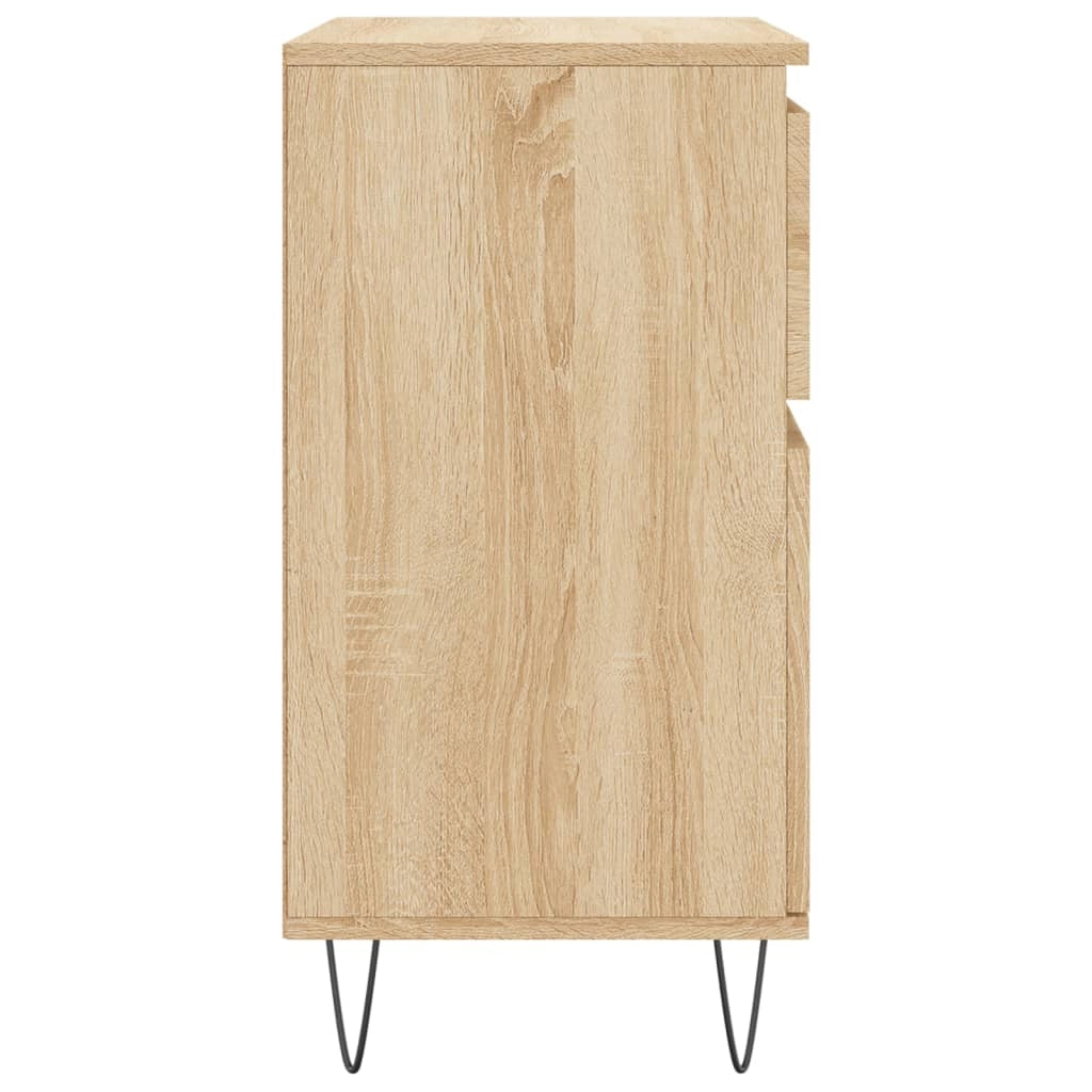 Buffet credenza cassettiera armadio mobile contenitore organizer cucina soggiorno rovere Sonoma 60 x 35 x 70 cm legno ingegnerizzato marrone 02_0031605