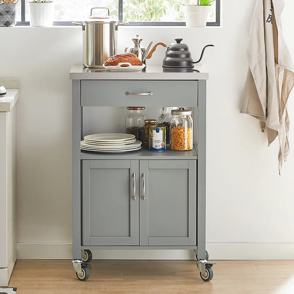 Carrello cucina, carrello da servizio colore:Grigio, FKW22-HG