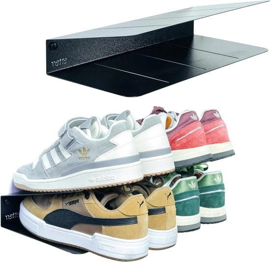 Cassettone per ingresso - ripiano per scarpe sottile - armadio per interni ed esterni - deposito scarpe - nero - 40 x 20 x 10 cm