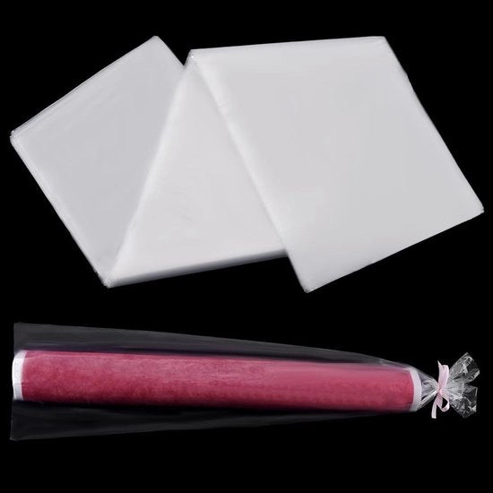 Sacchi di imballaggio trasparenti 100 cm - 30 pezzi - Sacchi di polipropilene trasparenti - Impermeabili - Sacchi di imballaggio - Sacchi per ordine - Sacchi multifunzionali