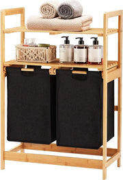 Asciugamani a Vapore con 2 Pannelli e Tasche Estensibili per 93 x 64 x 33 cm in Nero