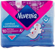NUVENIA ASSORBENTI NOTTE CON ALI DA 10 PEZZI COMFORT E PROTEZIONE FLUSSO MOLTO ABBONDANTE