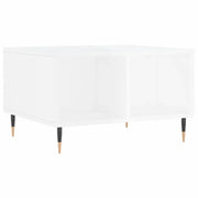 Tavolino salotto | Tavolino da caff¨¨ | Tavolino da Soggiorno Bianco Lucido 60x50x36,5 cm Legno Multistrato