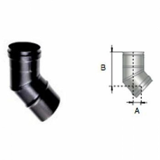 Curva 45 inox nero d.100 b08wywb 2d7