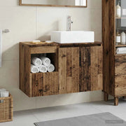 Set di mobili per il bagno 2 pz Legno antico 3404062