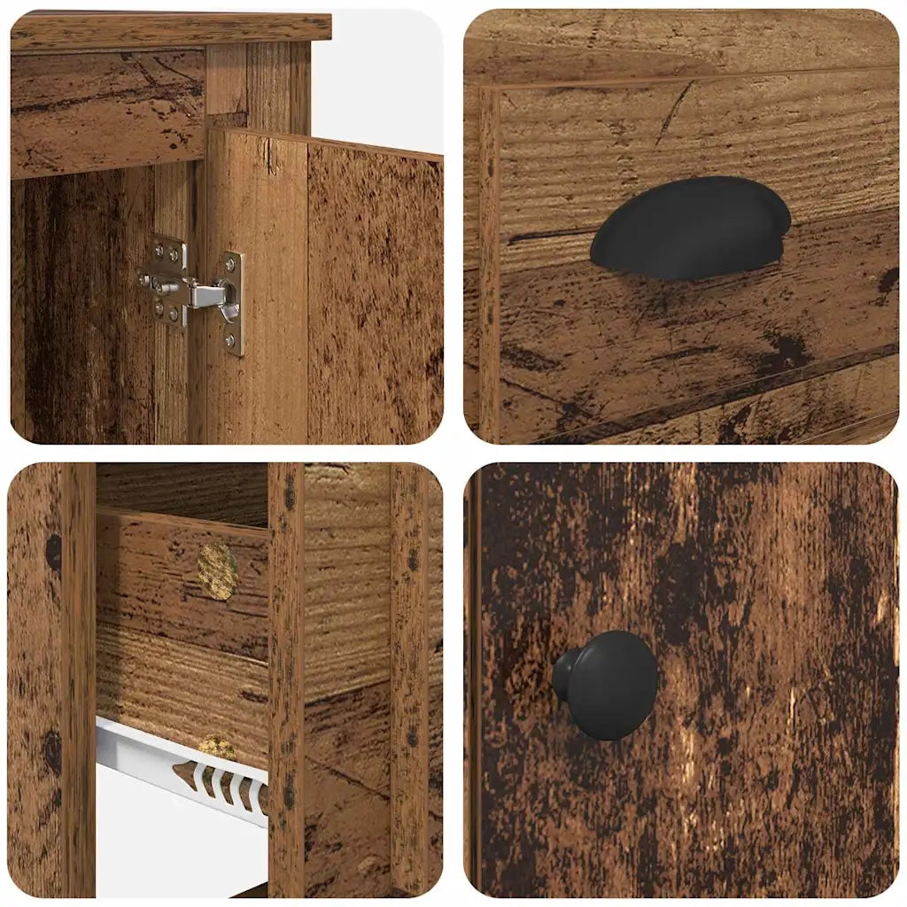 Credenza | Madia | Buffet da pranzo | Armadio da pranzo Legno vecchio 60 x 35,5 x 103,5 cm Legno multistrato