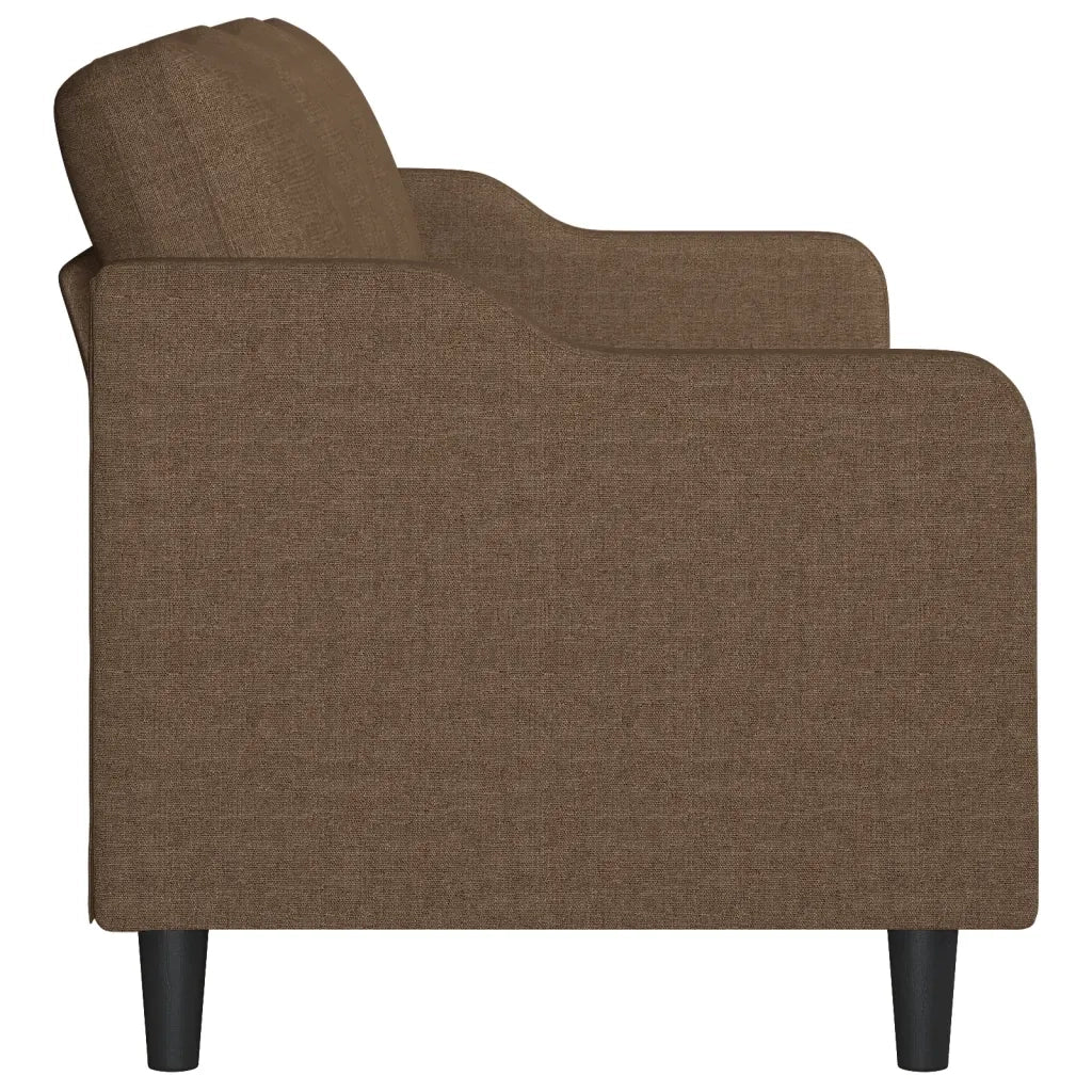 Divano a 3 Posti Marrone 180 cm in Tessuto 359370