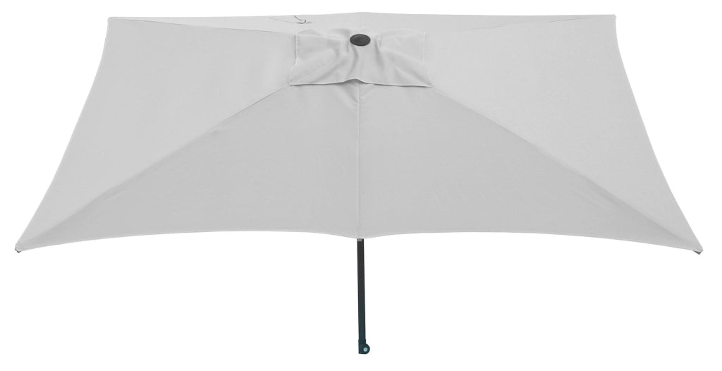 Ombrellone da Giardino 3x2 m Palo Ø38 mm in Alluminio Tessuto Poliestere Trend Bianco