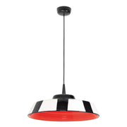 Circus Lampada a Sospensione LED Ceramica Made in Italy Diametro 35 cm Rosso 2700K 8W Dimmerabile TRIAC Design Artigianale Elegante ed Esclusivo