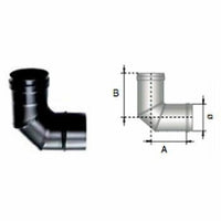 Curva 90 inox nero d.080 b08wygt 5jb