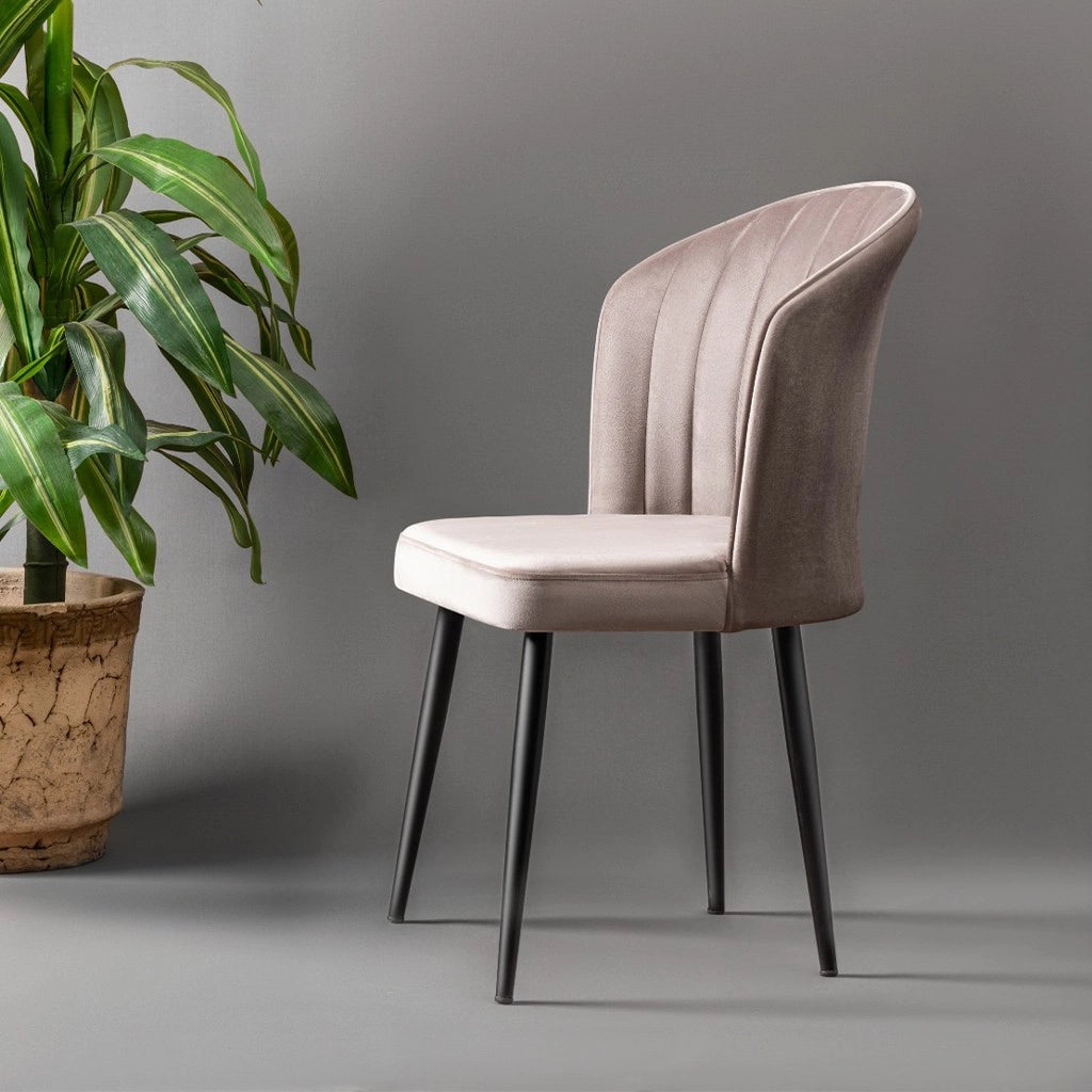 Set di sedie in legno "Rubi" (2 pezzi) - 52 x 42 x 85 cm - Cappuccino