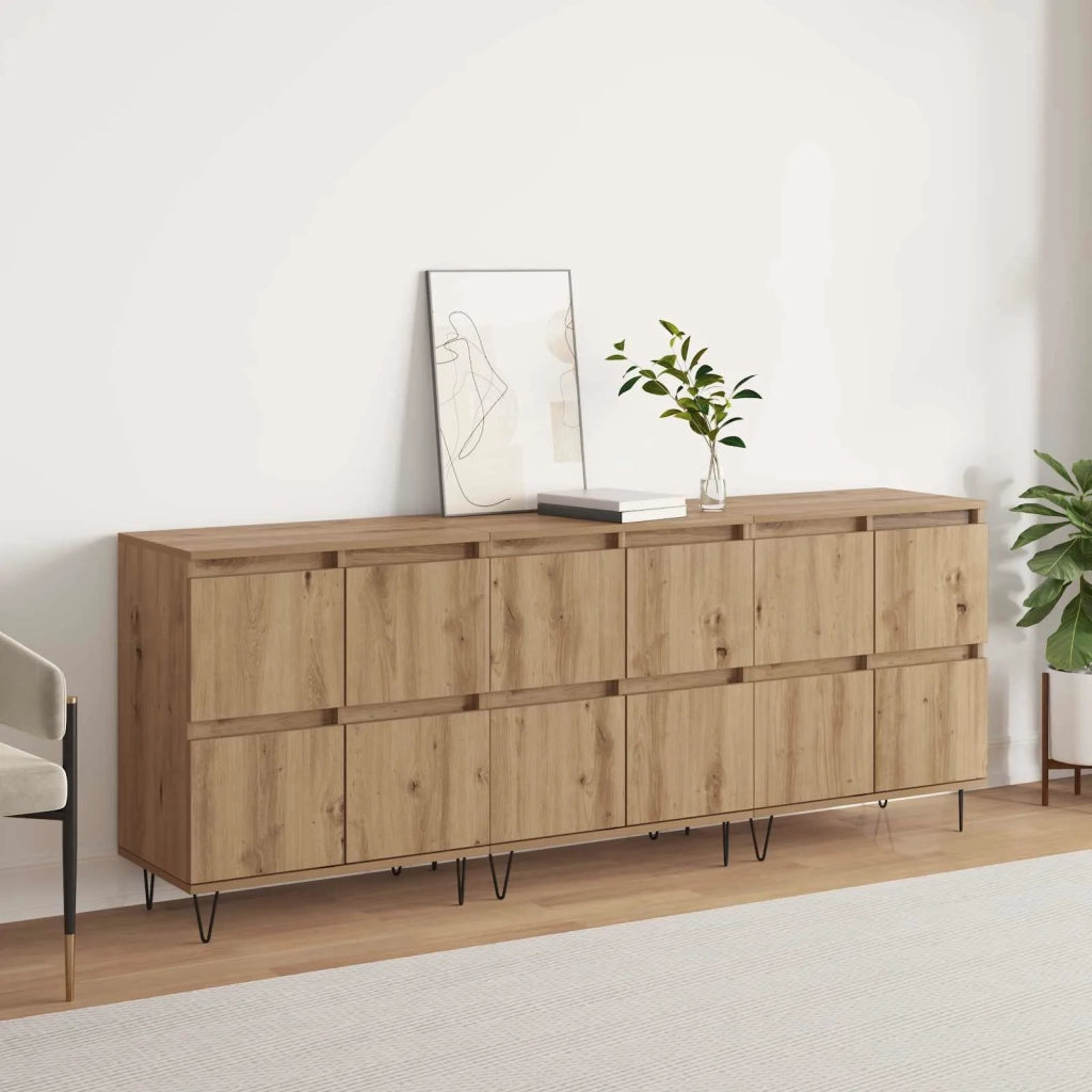 Sideboards 3 pcs Rovere artigianale 3394525