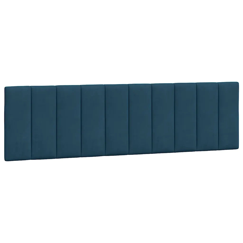 Giroletto con LED senza Materasso Hanko Blu 180x200 cm in Velluto 3213797
