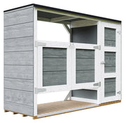 Ricovero per bidoni da giardino 2x240L TIMBELA M981A-CAVERN STEEL
