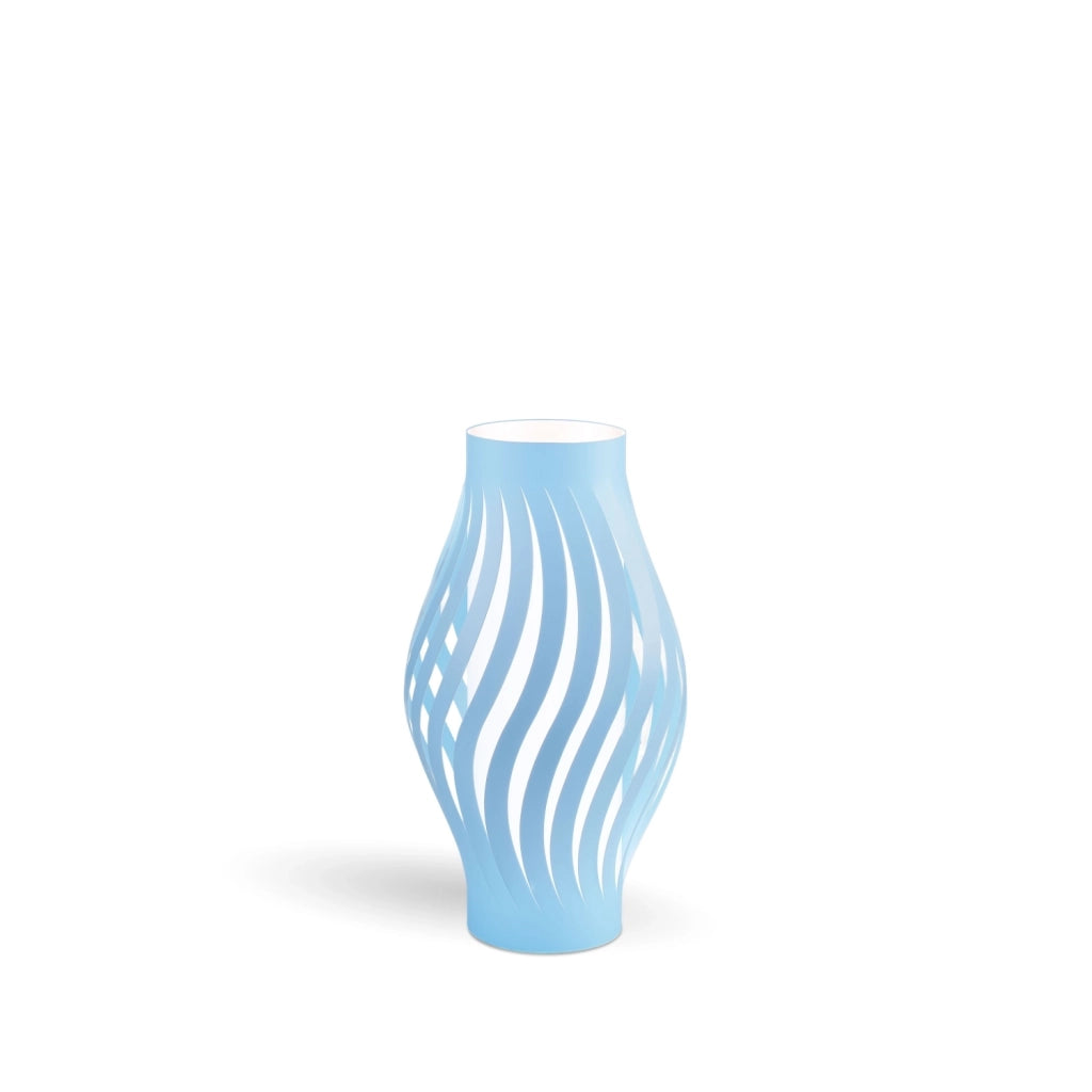 Lampada Da Scrivania Moderna Helios Polilux ® Blu Pastello 1 Luce E27 H40Cm