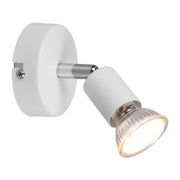FARETTO DA PARETE PARIS 1 LUCE GU10 BIANCO- 1,0 pz