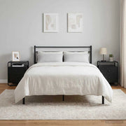 Armadio da Notte 2 pz Rovere Nero Legno ingegnerizzato 8007624