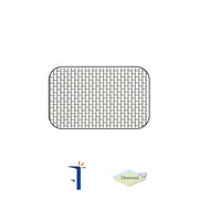 Rete in alluminio per zanzariera, maglia 18-16, argento, h100 cm x l30,5 m Diamond