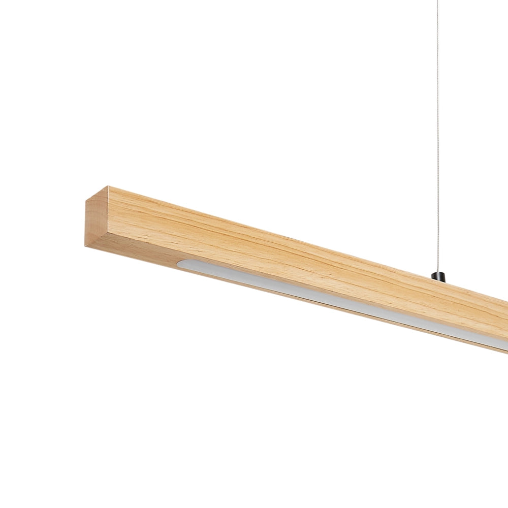 Lampada a sospensione a LED in legno di quercia Design minimalista con telecomando per l'oscuramento dell'illuminazione