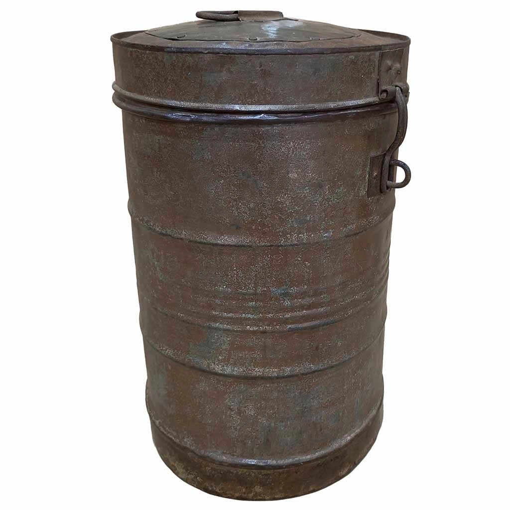 Baule in metallo artigianale 29x29x41h cm