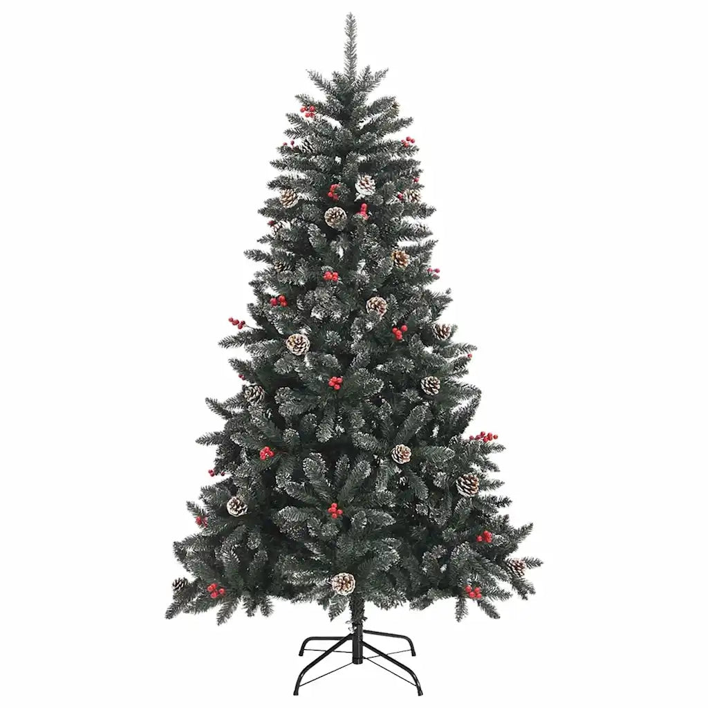 Albero di Natale artificiale con 150 LED Verde 150 cm