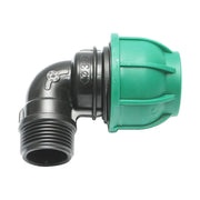 Gomito Compressione 32 mm X 1" per sistemi di irrigazione Raccordo/Giunto Maschio 32 mm X 1" Raccordo Compressione Manicotto Raccordo Compressione Tubo irrigazione