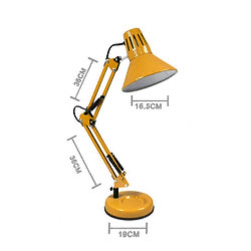 Trade Shop - Lampada Da Scrivania Con Braccio Snodabile Attacco E27 Luce Tavolo Per Ufficio -