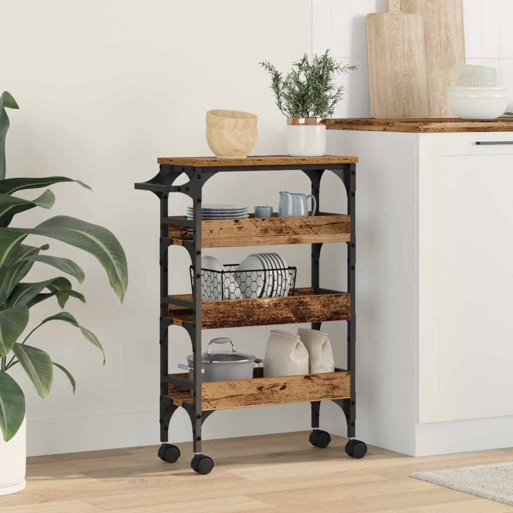Carrello da Cucina Legno vecchio 53 x 20 x 76 cm CFW2864660