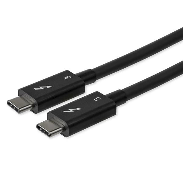 Startech.com cavo thunderbolt 3 da 80 cm, 40gbps, 100w pd, 4k/5k, certificato thunderbolt, compatibile con thunderbolt 4/usb 3.2/dp alt mode/usb4 - TBLT34MM80CM