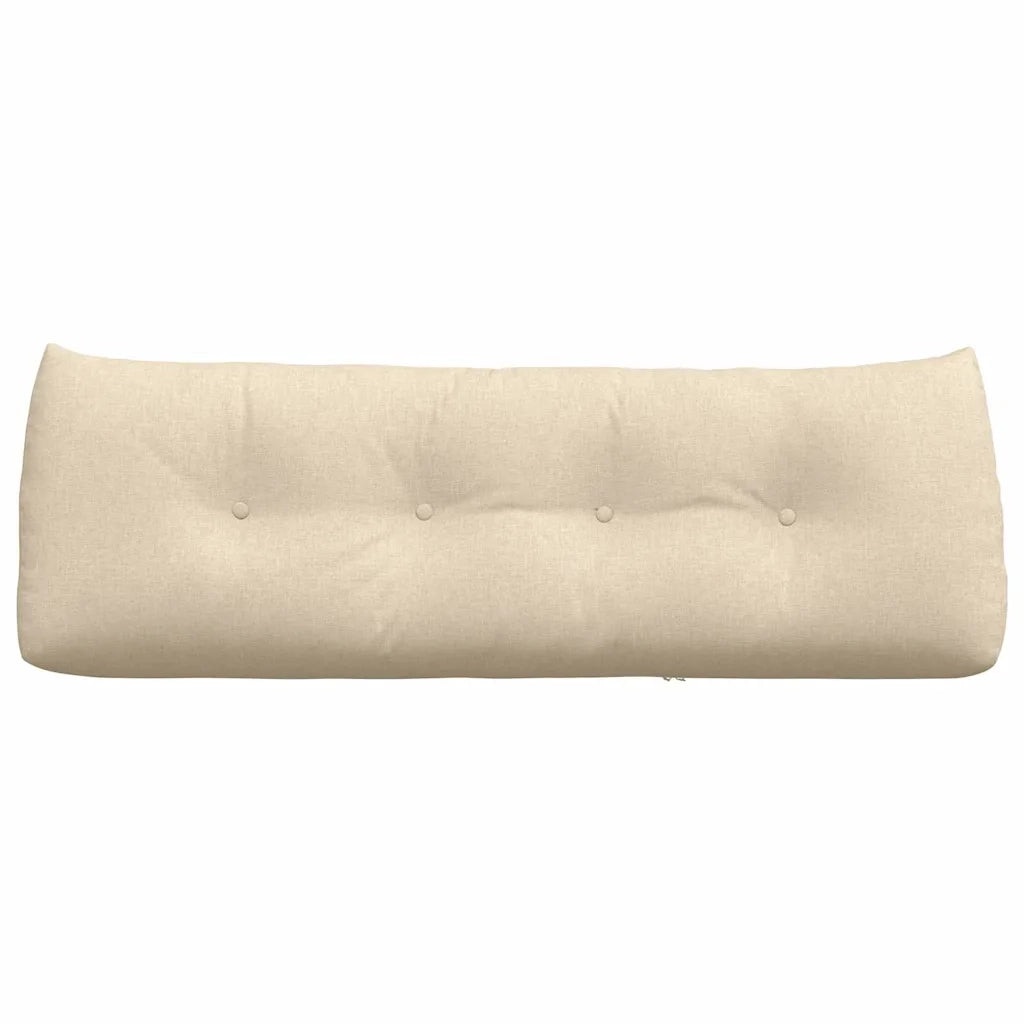 Cuscino per Schiena Crema 140 x 24 x 50 cm Tessuto 42014506