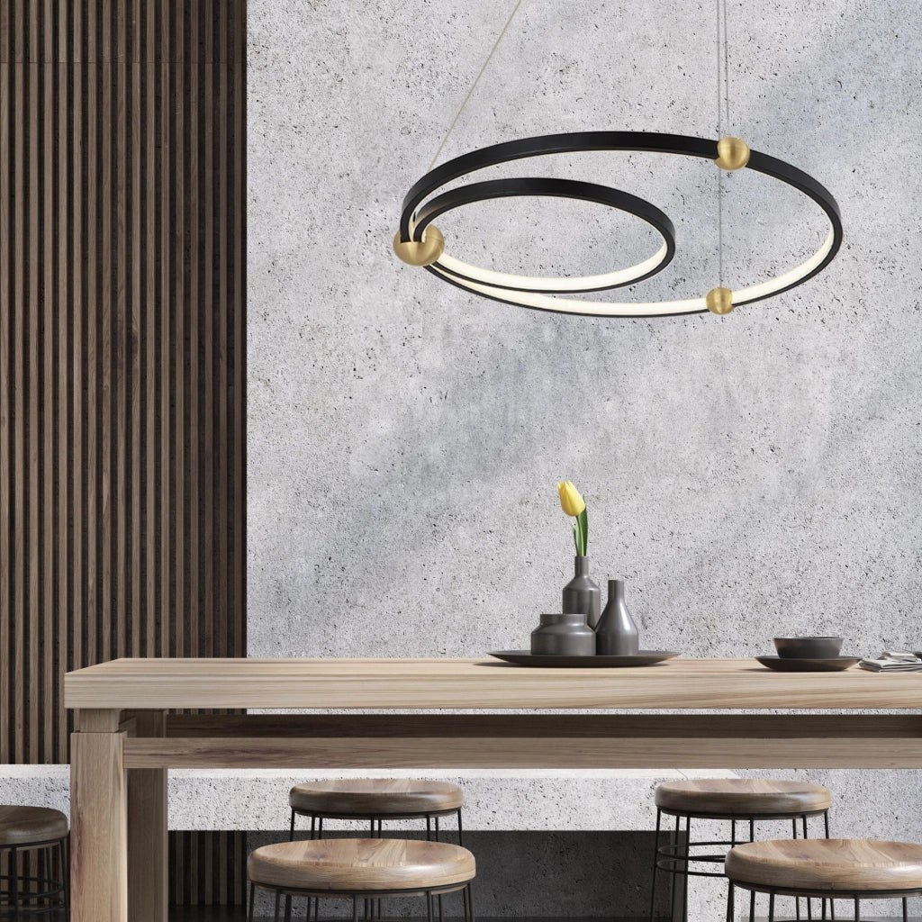 Lampada Black Ring Led + Pilota APP692-30-50
